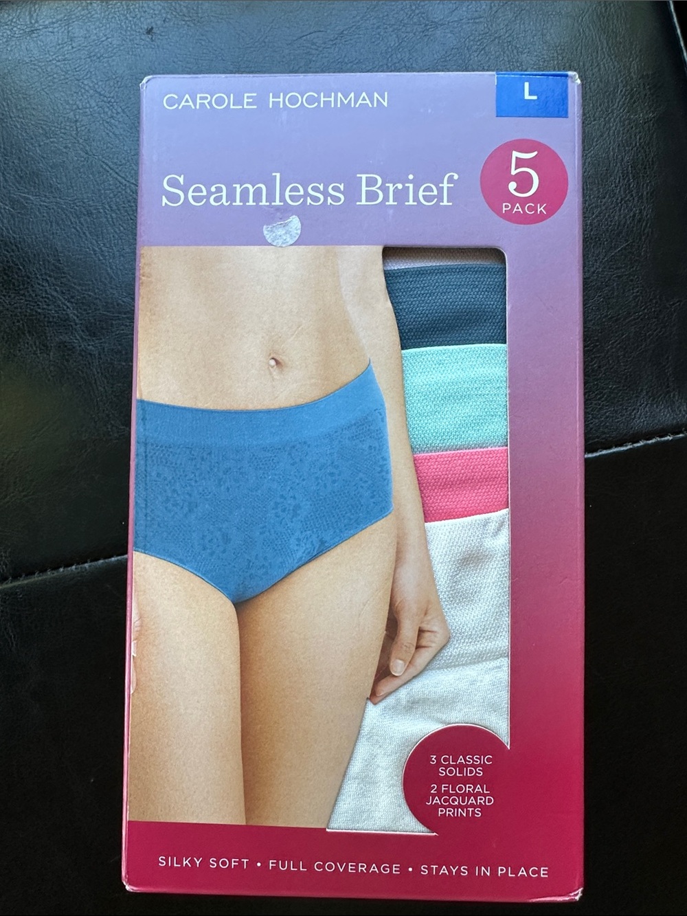 NWT Carole Hochman Women’s Seamless Briefs - 5 Pack, Assorted Colors
